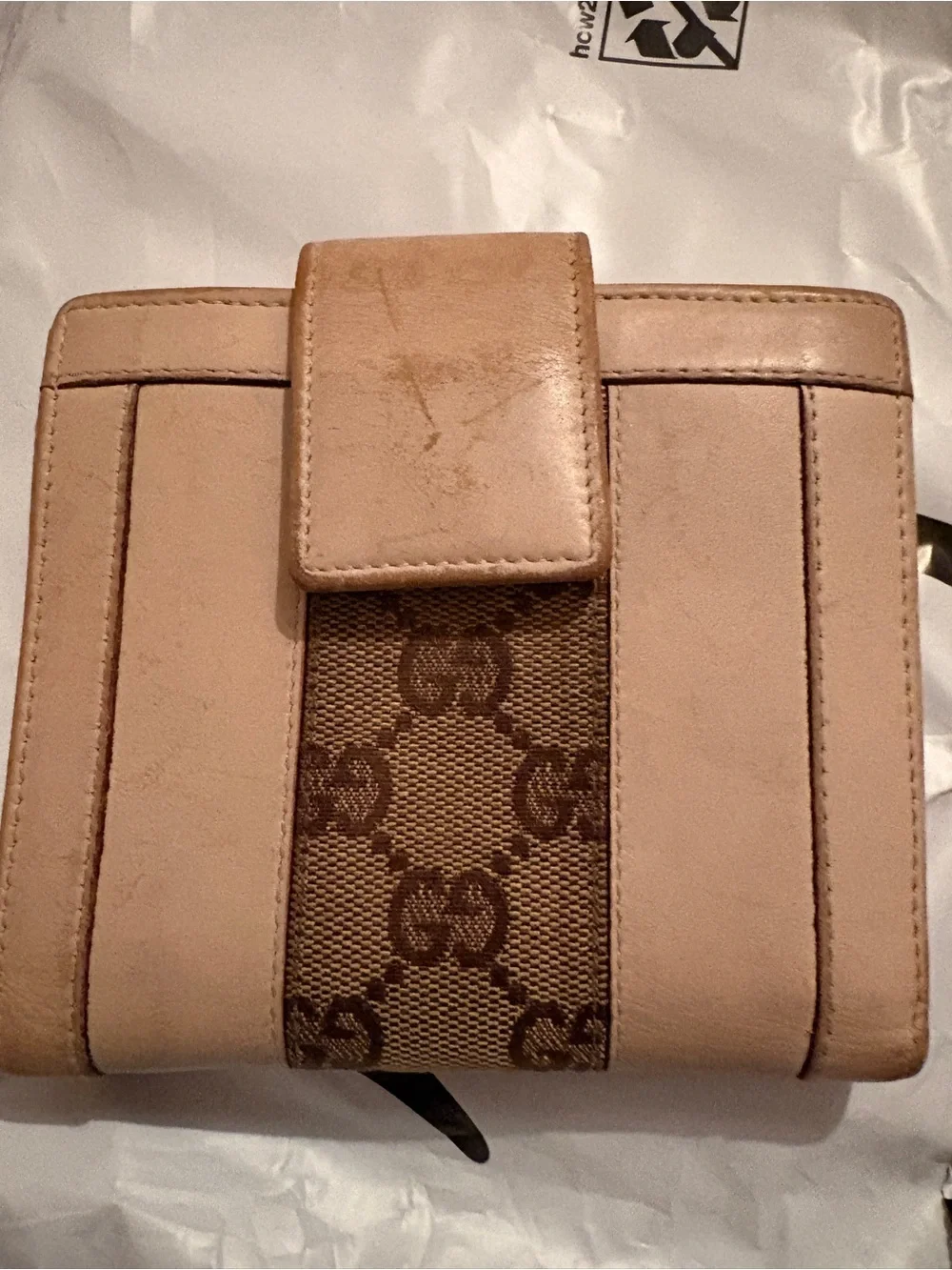vintage Gucci Web / Cherie compact bifold wallet - Picture 2 of 12